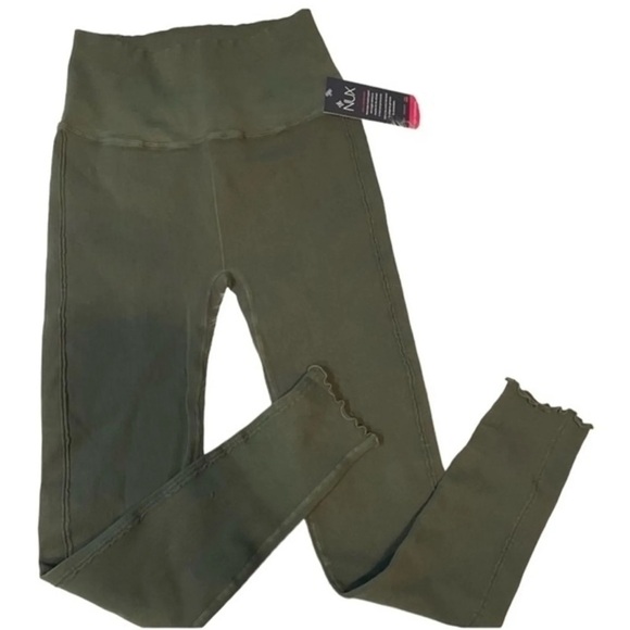NWT NUX For the Frill High Rise Ribbed 7/8 Leggings Olive Green Size M/L NEW! - Picture 15 of 16